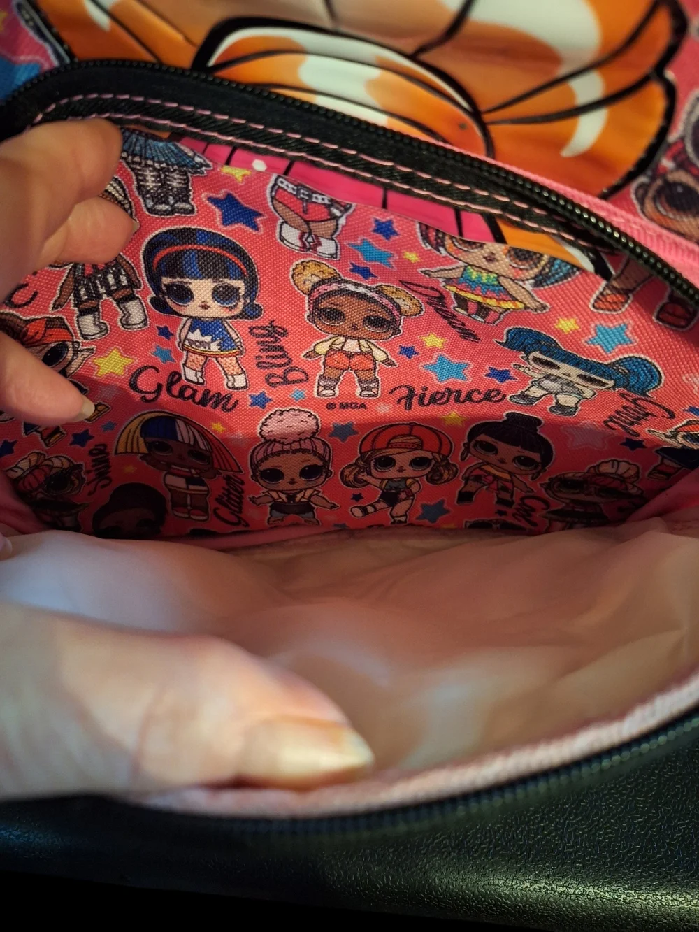 L.O.L. Surprise! Pink Character Print Crossbody Bag